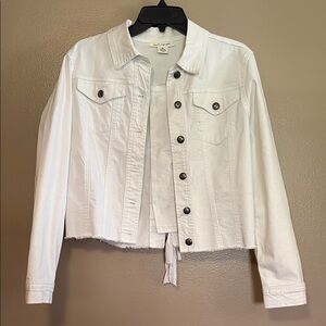 Women's White Denim Jacket